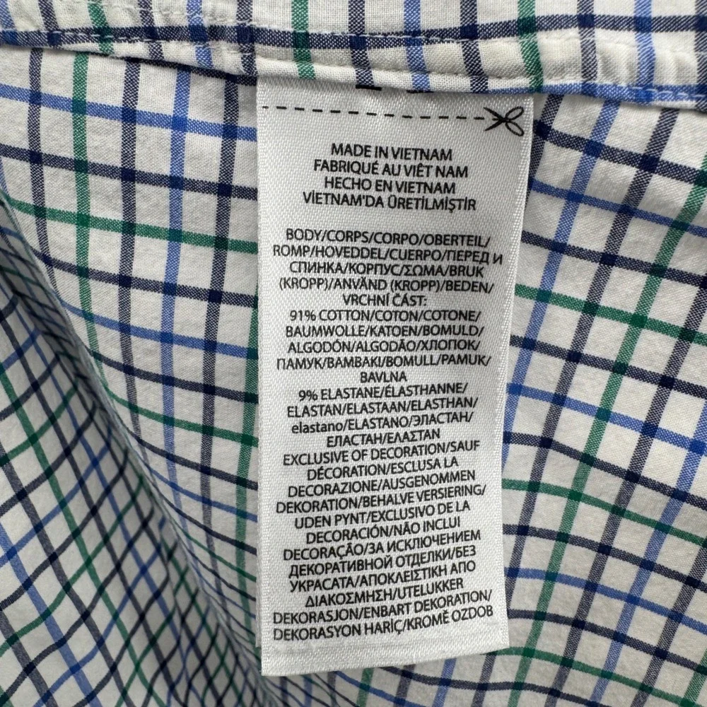 Ralph Lauren Shirt Boys Size Large‎ 16.5 Slim Fit Plaid Button Down Long Sleeve